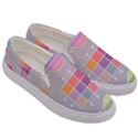 Pastels Shapes Geometric Men s Canvas Slip Ons View3