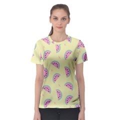 Watermelon Wallpapers  Creative Illustration And Pattern Women s Sport Mesh Tee