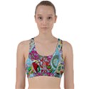 Supersonic volcanic splash Back Weave Sports Bra View1