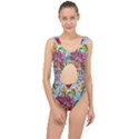 Supersonic volcanic splash Center Cut Out Swimsuit View1