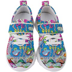 Supersonic Volcanic Fish Sonar Submarine Kids  Velcro Strap Shoes