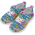 Supersonic Volcanic fish sonar submarine Kids  Velcro Strap Shoes View2