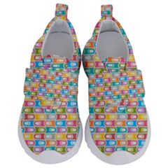 Seamless Pattern Background Abstract Kids  Velcro No Lace Shoes