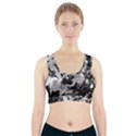 Black and White Snowballs Sports Bra With Pocket View1