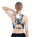 Black and White Snowballs Sports Bra With Pocket View2