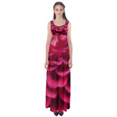 Dahlia Flower Fairy Empire Waist Maxi Dress