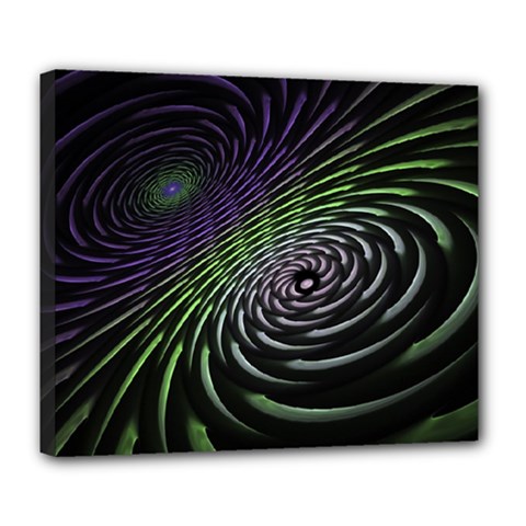 Fractal Fantasy Texture Purple Deluxe Canvas 24  X 20  (stretched)