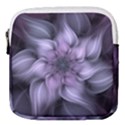 Fractal Flower Lavender Art Mini Square Pouch View1