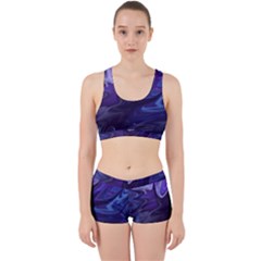 Deep Space Stars Blue Purple Work It Out Gym Set
