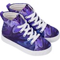 Deep Space Stars Blue Purple Kids  Hi-Top Skate Sneakers View3