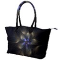 Fractal Blue Abstract Fractal Art Canvas Shoulder Bag View1