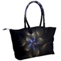 Fractal Blue Abstract Fractal Art Canvas Shoulder Bag View2