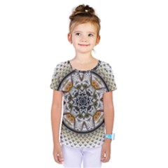 Medallion Fractal Digital Art Kids  One Piece Tee