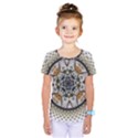 Medallion Fractal Digital Art Kids  One Piece Tee View1