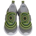 Fractal Mandala White Background Kids  Velcro No Lace Shoes View1