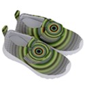 Fractal Mandala White Background Kids  Velcro No Lace Shoes View3