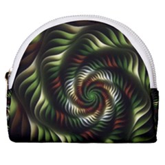Fractal Christmas Colors Christmas Horseshoe Style Canvas Pouch