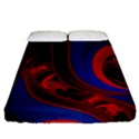 Fractal Abstract Pattern Circles Fitted Sheet (Queen Size) View1