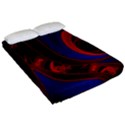 Fractal Abstract Pattern Circles Fitted Sheet (Queen Size) View2