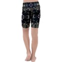 Fractal Design Pattern Texture Kids  Lightweight Velour Cropped Yoga Leggings View4