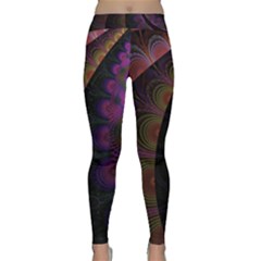 Fractal Colorful Pattern Spiral Classic Yoga Leggings