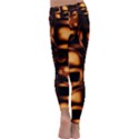 Bubbles Background Abstract Brown Kids  Lightweight Velour Classic Yoga Leggings View4