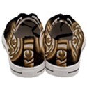 Golden Ornament Round Art Form Men s Low Top Canvas Sneakers View4