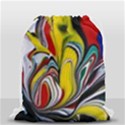 Abstract Colorful Illusion Drawstring Bag (Small) View1