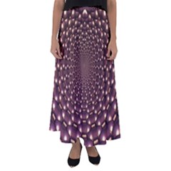 Background Sphere Balls Reflection Flared Maxi Skirt