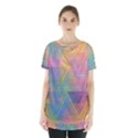 Triangle Pattern Mosaic Shape Skirt Hem Sports Top View1