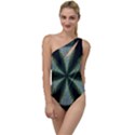 Lines Abstract Background To One Side Swimsuit View1