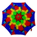 Color Halftone Grid Raster Image Hook Handle Umbrellas (Medium) View1