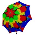 Color Halftone Grid Raster Image Hook Handle Umbrellas (Medium) View2