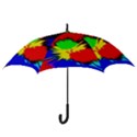 Color Halftone Grid Raster Image Hook Handle Umbrellas (Medium) View3