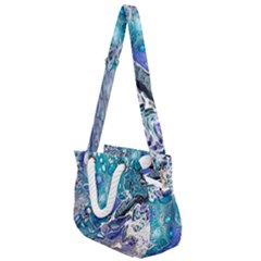 Paint Acrylic Paint Art Colorful Rope Handles Shoulder Strap Bag