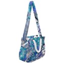 Paint Acrylic Paint Art Colorful Rope Handles Shoulder Strap Bag View2