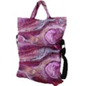 Paint Acrylic Paint Art Colorful Fold Over Handle Tote Bag View2