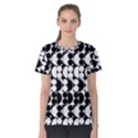 Seamless Pattern Wallpaper Women s Cotton Tee View1