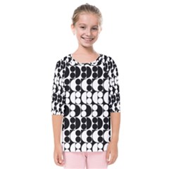 Seamless Pattern Wallpaper Kids  Quarter Sleeve Raglan Tee
