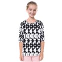 Seamless Pattern Wallpaper Kids  Quarter Sleeve Raglan Tee View1
