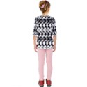 Seamless Pattern Wallpaper Kids  Quarter Sleeve Raglan Tee View2