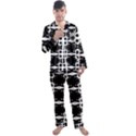 Seamless Pattern Design Ornament Men s Satin Pajamas Long Pants Set View1