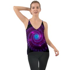 Fractal Spiral Space Galaxy Chiffon Cami