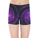 Fractal Spiral Space Galaxy Kids  Sports Shorts View1