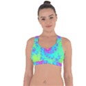 Spiral Fractal Abstract Pattern Cross String Back Sports Bra View1