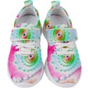 Fractal Spiral Twist Twisted Helix Kids  Velcro Strap Shoes View1