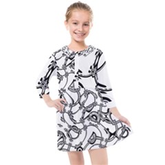 Unfinished Business Kids  Quarter Sleeve Shirt Dress