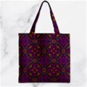 Triangle Pattern Kaleidoscope Color Zipper Grocery Tote Bag View1
