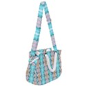 Seamless Wallpaper Pattern Ornament Rope Handles Shoulder Strap Bag View2