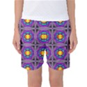 Seamless Wallpaper Pattern Ornament Art Women s Basketball Shorts View1